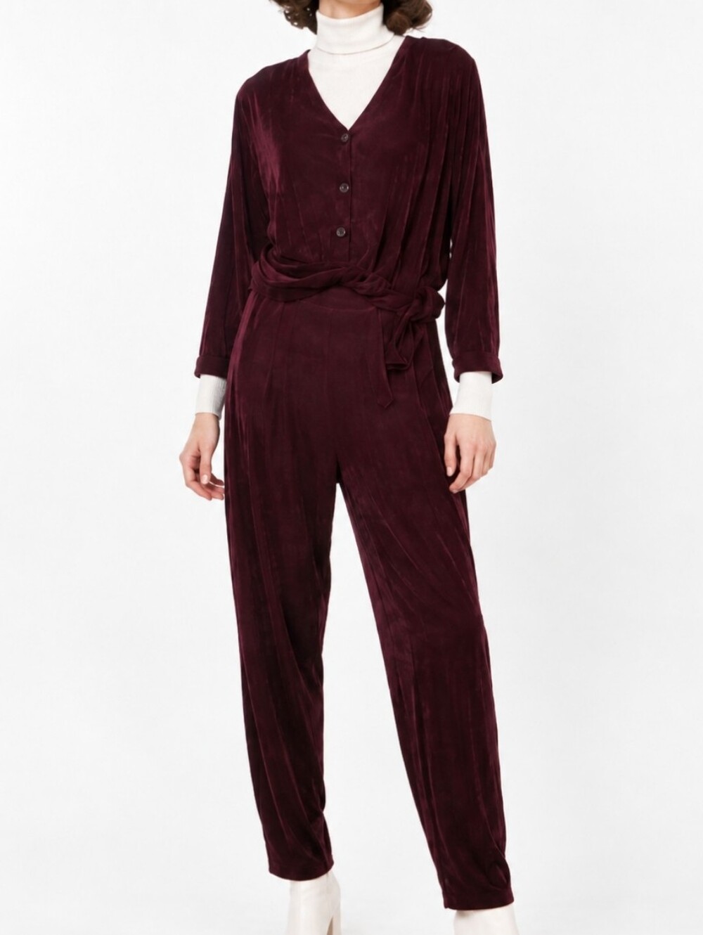 Vintage Never Worn Kim And Company Set 2 Pcs Medium Eggplant Burgundy Set